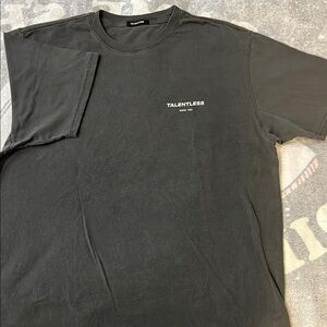 Talentless Black Short Sleeve Tee Clean Design